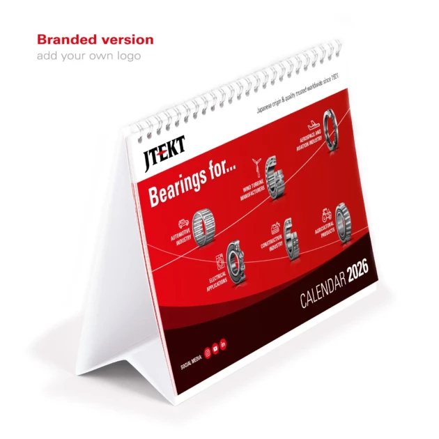 Desk calendar 2026 - Branded version